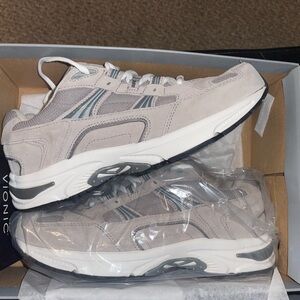 Vionic White and Gray Sneakers for Everyday Comfort NWT